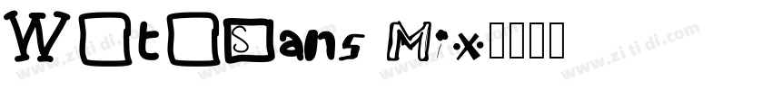 WotoSans Mix字体转换